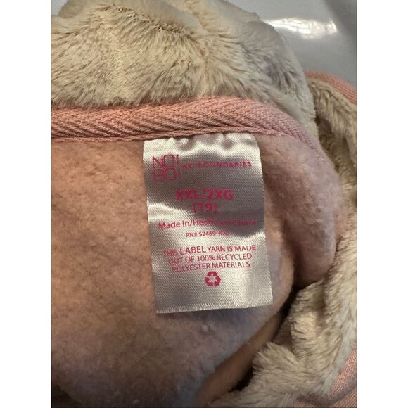 NWOT No Boundaries Pink Hoodie Sweatshirt XXL - Picture 5 of 7